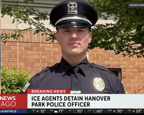 Police officer arrested by Ice